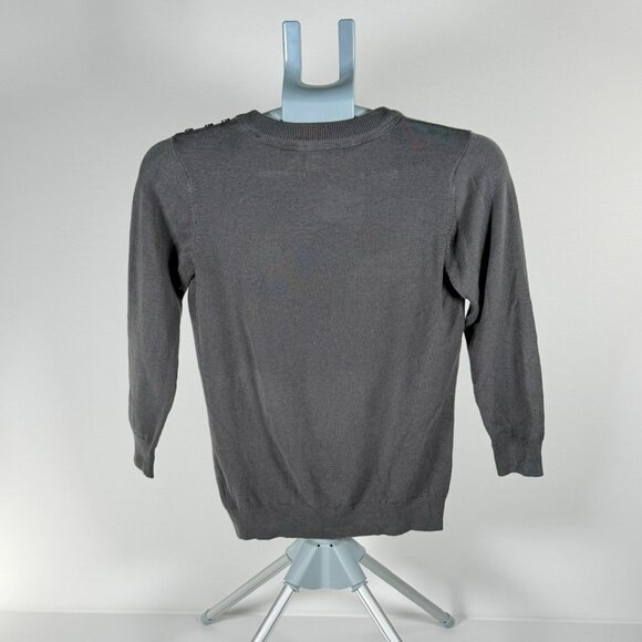 Modcloth Charcoal 3/4 Sleeve Sweater - Picture 3 of 8